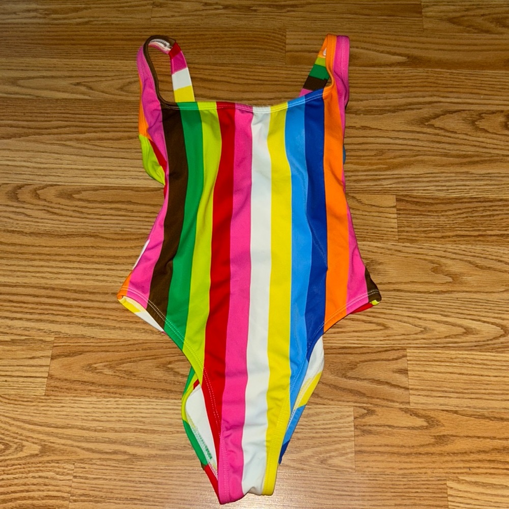 Tabitha Brown for Target on piece swimsuit. High hips, adjustable straps. EUC